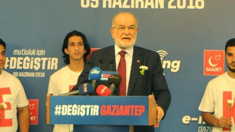 Karamollaoğlu, Gaziantepte e-miting yaptı