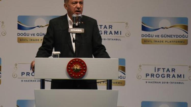 Cumhurbaşkanı Erdoğan iftar programında konuştu-Ek fotoğraflar