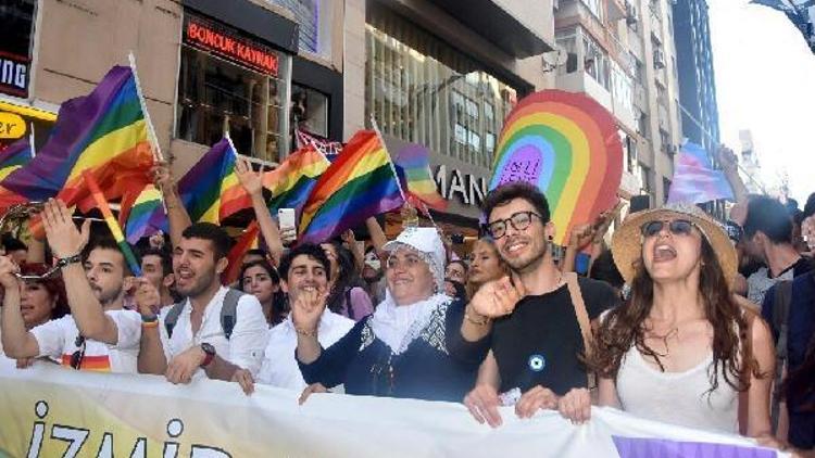 İzmirde LGBTİ yürüyüşü