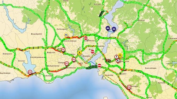İstanbul trafiğinde şaşırtan görüntü