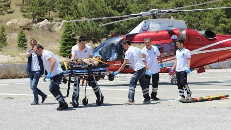 Hava Ambulansı bir kez daha hayat kurtardı