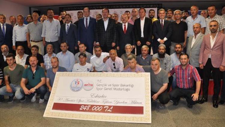 Eskişehirde amatör spor kulüplerine 248 bin liralık destek