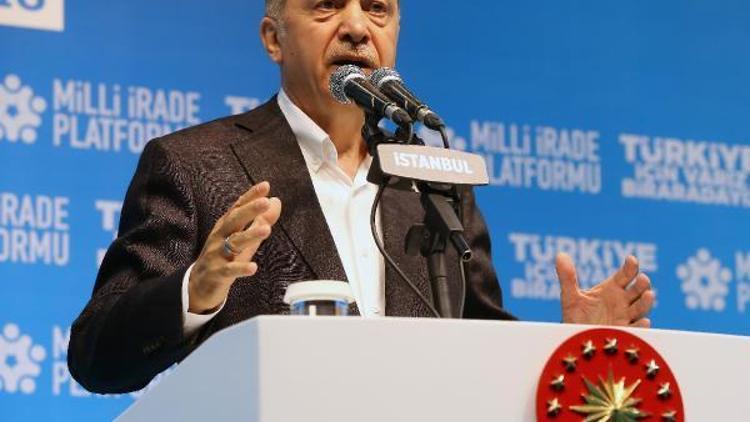 Cumhurbaşkanı Erdoğan, Milli İrade Platformu STK iftarında konuştu(geniş haber)