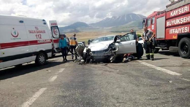 Kayseri’de zincirleme kaza: 1 ölü, 10 yaralı