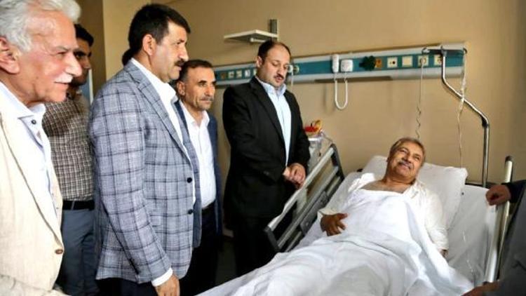 Kalp krizi geçiren Başkan Pınarbaşına ziyaret