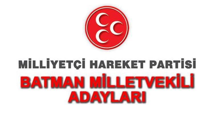 MHP Batman Milletvekili Adayları kimler 2018 MHP Batman Adayları