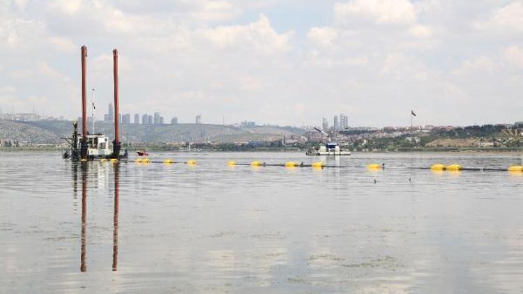 Ankarada Mogan Gölüne 15 bin yavru balık bırakıldı