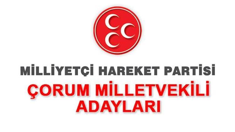 Çorum MHP Milletvekili Adayları kimler 2018 MHP Çorum Adayları