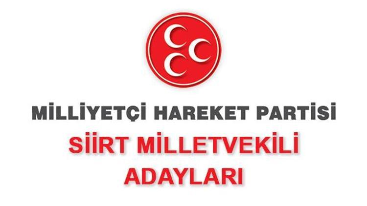 Siirt MHP Milletvekili Adayları kimdir 2018 MHP Siirt Milletvekilleri