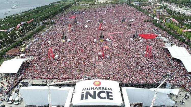 (Havadan fotoğraflar)- Muharrem İnce Maltepe Mitinginde konuştu