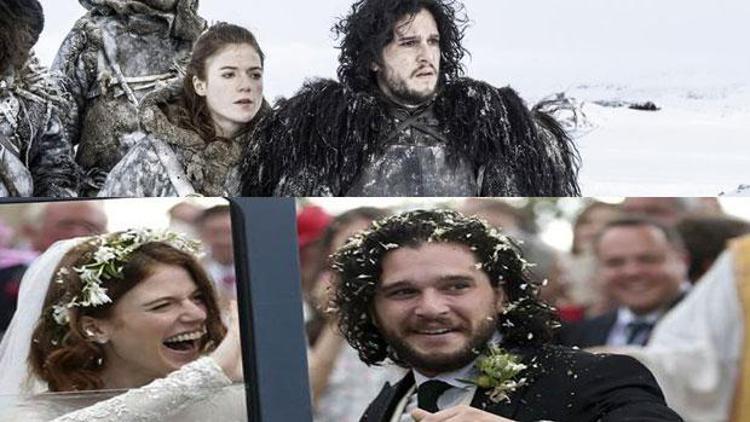 Game of Thronesun yıldızları evlendi
