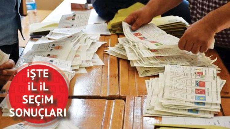 Türkiye geneli 2018 seçim sonuçlarında son durum... İl il cumhurbaşkanı ve milletvekili seçim sonucu