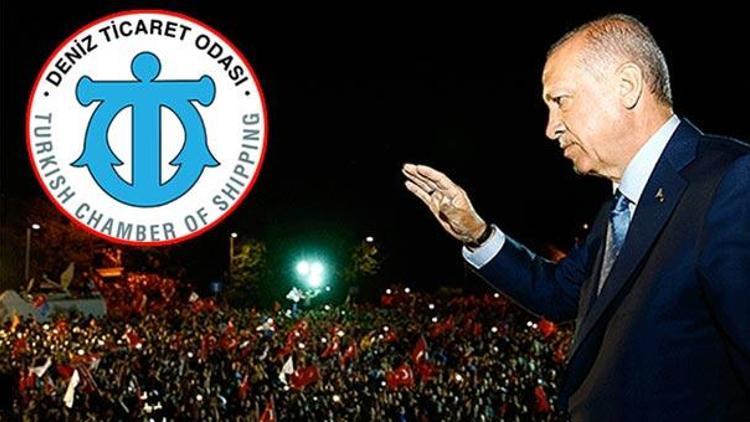 İMEAK Deniz Ticaret Odasından Cumhurbaşkanı Erdoğana tebrik