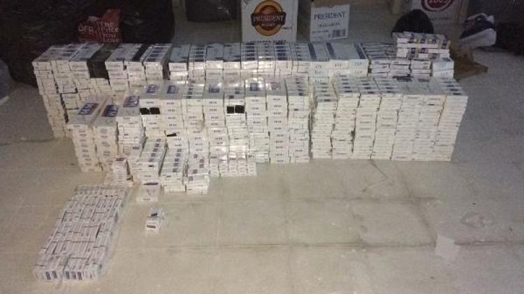 Samsunda 4 bin 200 paket kaçak sigara ele geçirildi
