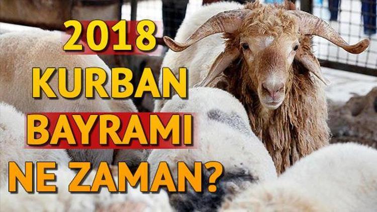 Kurban Bayramı ne zaman idrak edilecek 2018 Kurban Bayramı ne zaman başlıyor