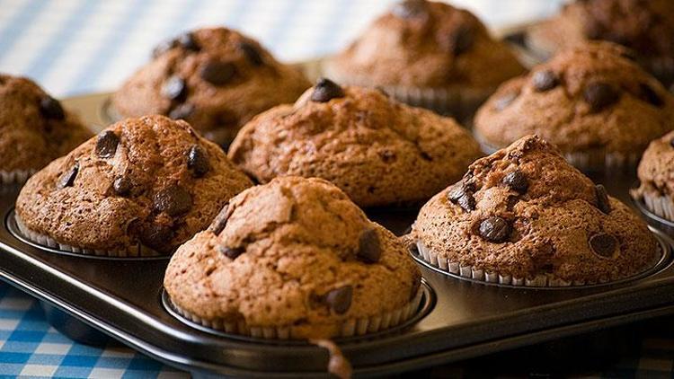 Parça çikolatalı kakaolu muffin tarifi