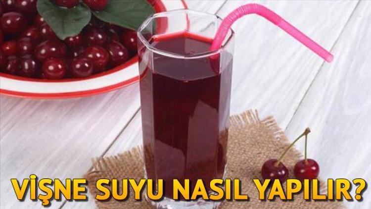 Vişne suyu nasıl yapılır Evde vişne suyu yapımı