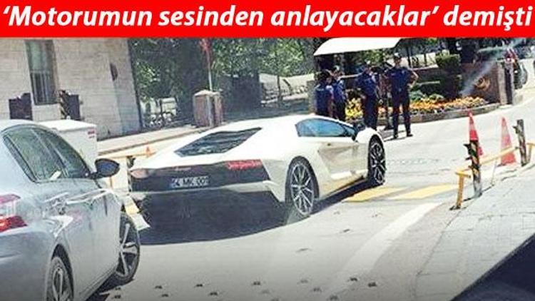 Kenan Sofuoğlu Meclise Lamborghini ile gitti