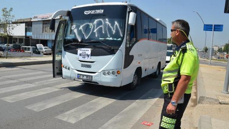 Servis sürücülerinden çocuk istismarlarına tepki konvoyu