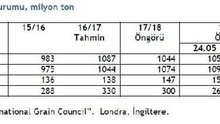 IGC: Küresel mısır üretimi geçen sezondan 9 milyon ton fazla olacak