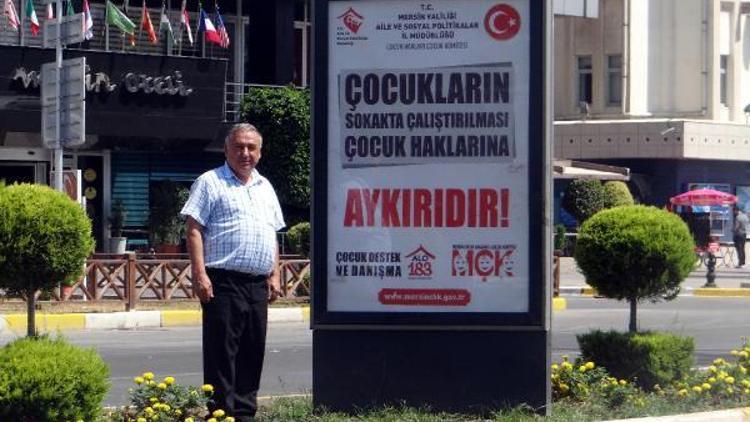 Çocuk işçiliğine karşı uyarı afişleri