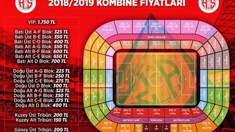 Antalyasporun kombine fiyatları belli oldu