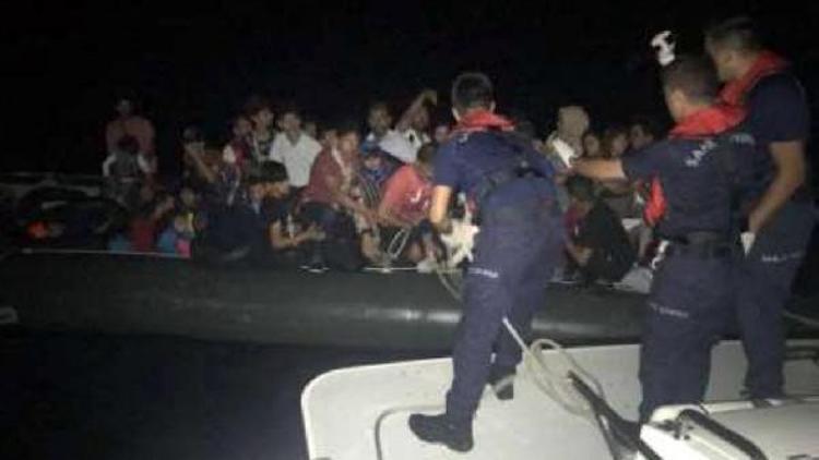 Çeşmede 58 kaçak göçmen yakalandı