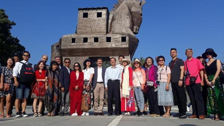 Çin Halk Cumhuriyeti Kültür ve Turizm Bakanı, Troya Ören Yerini gezdi