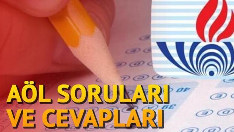 AÖL sınav sonuçları ne zaman açıklanacak AÖL soru ve cevapları yayımlandı mı