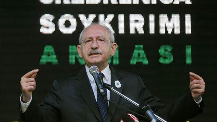 Kemal Kılıçdaroğludan Avrupaya Srebrenitsa katliamı eleştirisi