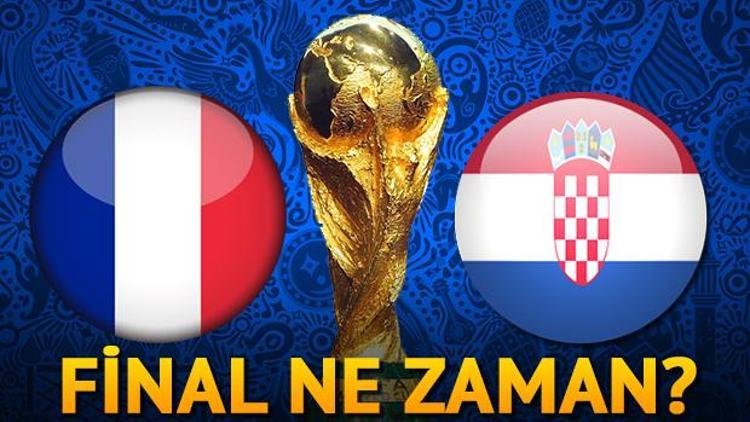 Dünya Kupası final maçı ne zaman hangi gün yayınlanacak Finalin ismi Hırvatistan Fransa