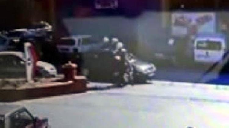 Gaziantepte polis- şüpheli kovalaması kamerada