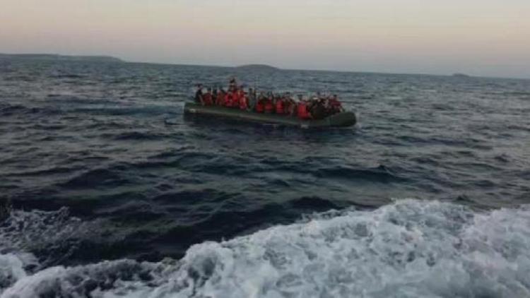 Çeşmede 57 kaçak göçmen yakalandı