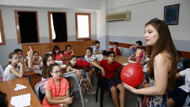 Çocukların yaz okulu keyfi