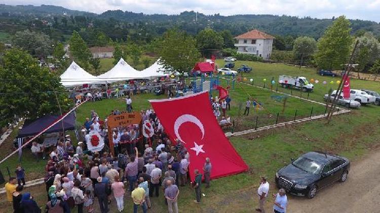 Termede Fatin Koç parkı dualarla açıldı