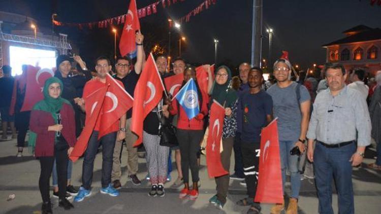 Yabancı öğrenciler, 15 Temmuz anmalarına katıldı