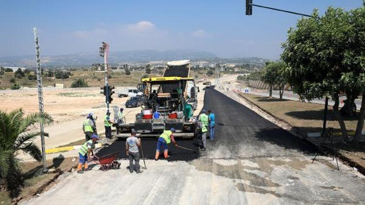 Otogar-otoban bağlantı yolunda asfalt çalışmaları başladı