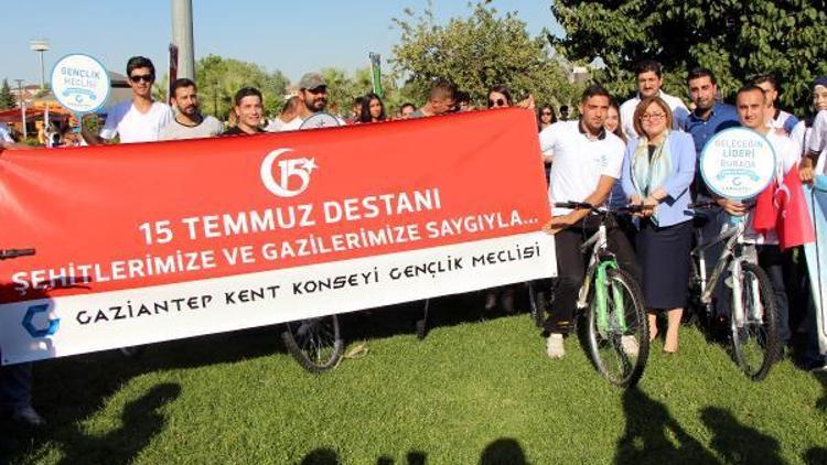 Gaziantepte gençlere 300 bisiklet dağıtıldı