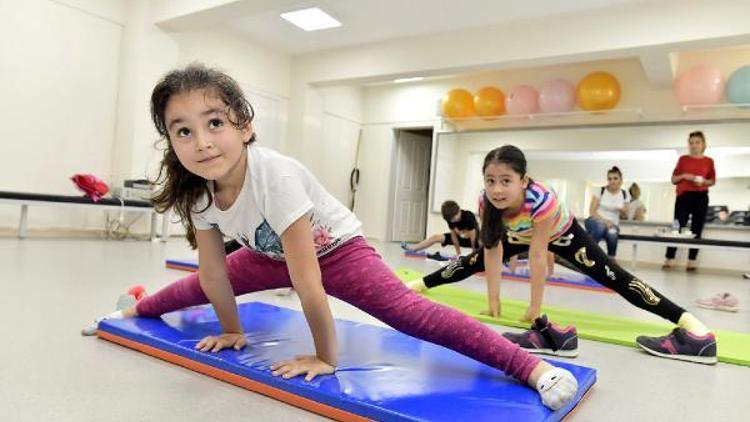 Mamak’ta çocukların sağlıklı gelişim için jimnastik kursu
