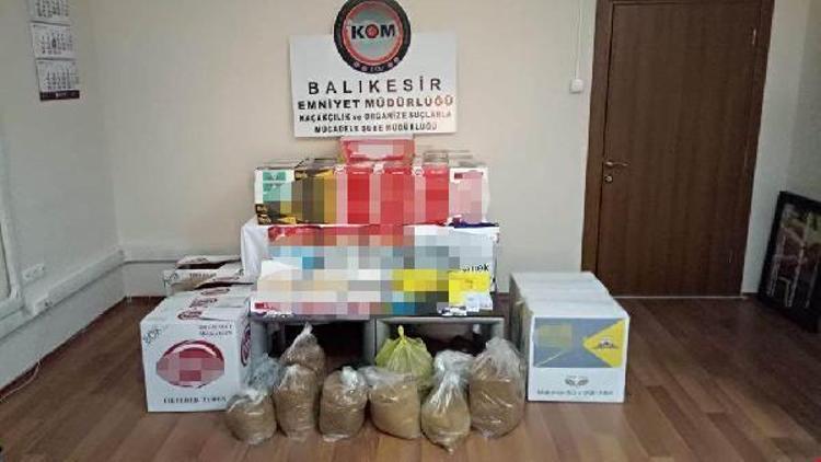 Balıkesir’de kaçak tütün operasyonu