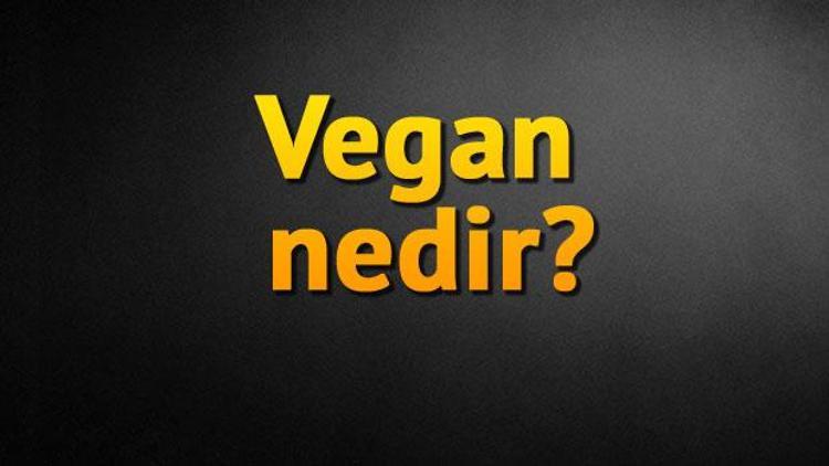 Vegan ne demek