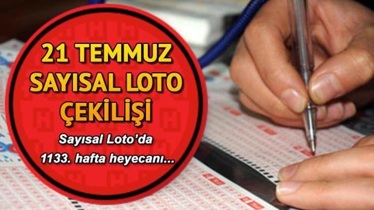 21 Temmuz Sayısal Loto çekiliş sonuçları | MPİ Sayısal Loto çekiliş sorgulama