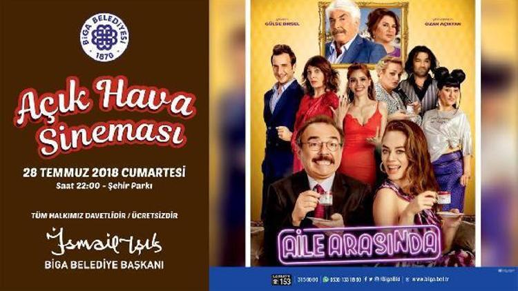 Bigada açık hava sinema günleri başlıyor