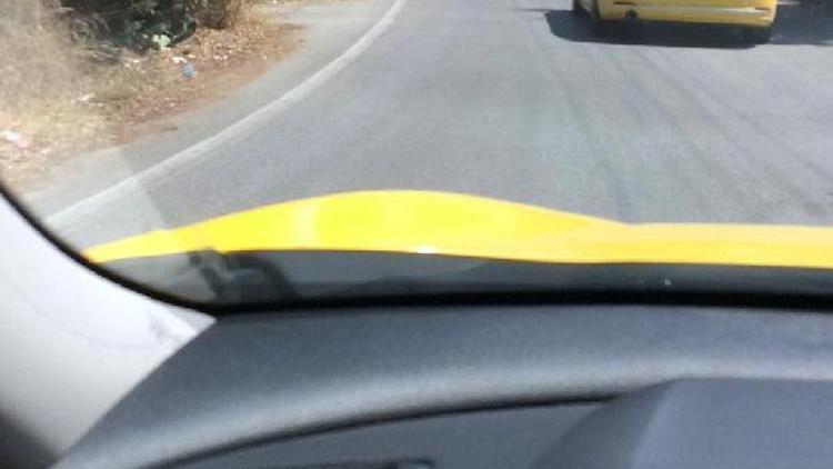 UBERe tepkili taksiciler, Bodrum yollarını sarıya bürüdü