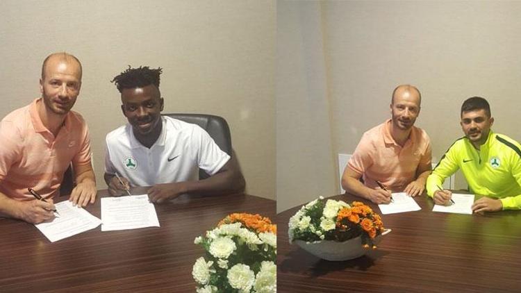Giresunspor, Michel Landel ve Abdülkadir Kayalı ile sözleşme imzaladı
