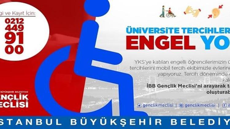 Engelli öğrencilere mobil YKS tercih hizmeti