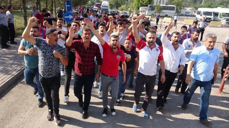 Kardemir Karabükspor taraftarından protesto