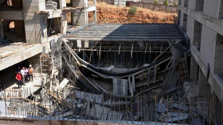 Kahramanmaraşta inşaatta göçük: 3 işçi yaralı