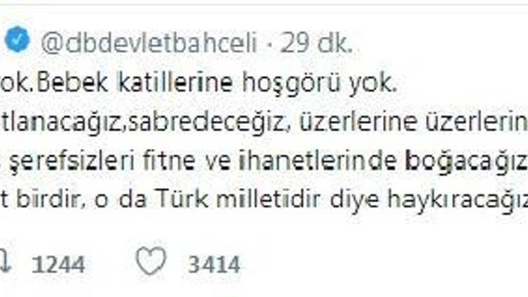 Bahçeli: Hakkarideki saldırı katliam ve insanlık suçudur