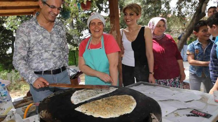 Sancaklıda köy kahvaltısı keyfi